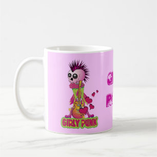 Taza De Café Girly Punk Rocker