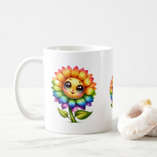 Taza De Café Girly Sunflower 