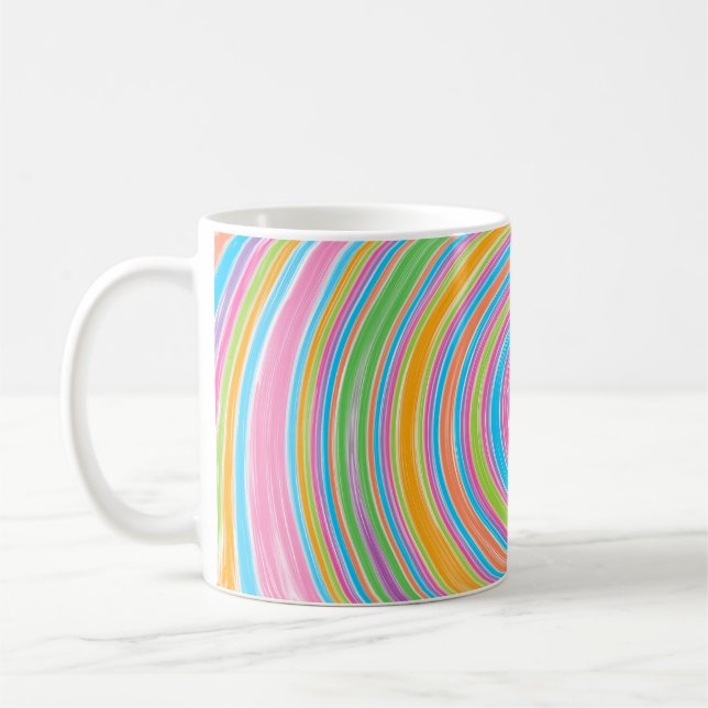 Taza De Café Giro arcoiris colorido (Izquierda)