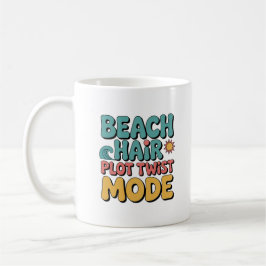 Taza De Café Giro Argumental del Cabello de Playa Divertido Bib
