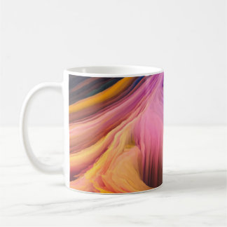 Taza De Café Giro colorido abstracto