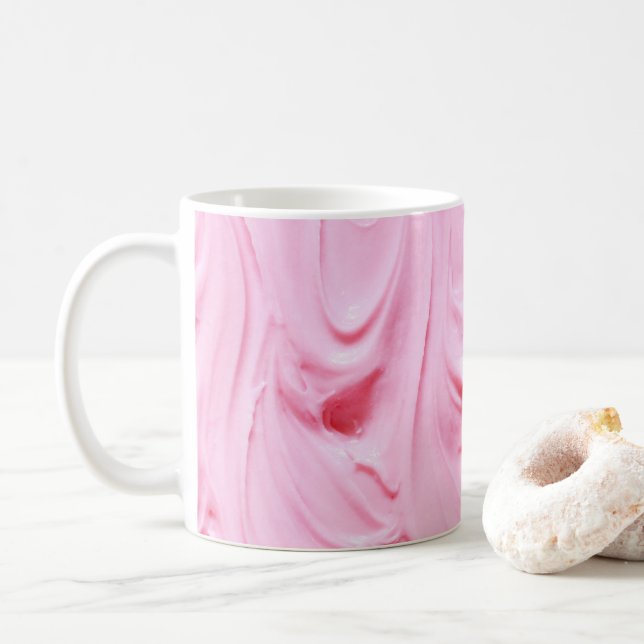 Taza De Café Giro de congelación de PInk (Con donut)