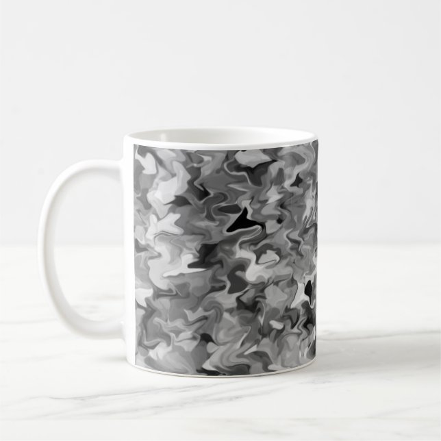 Taza De Café Giro gris 11oz Mug (Izquierda)