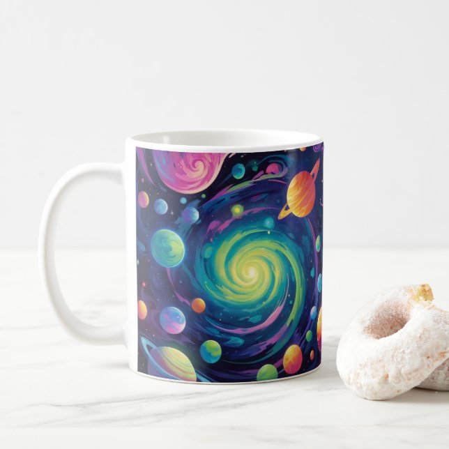 Taza De Café Giro planetario (Con donut)