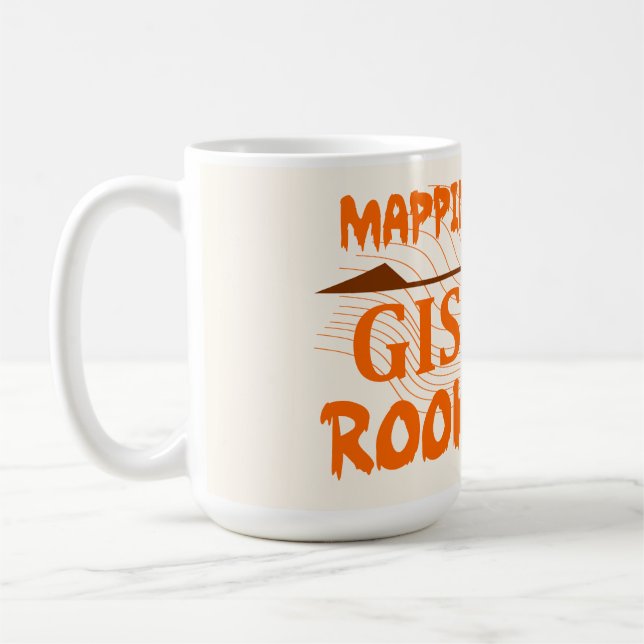 Taza De Café GIS, Geodesia, bebida de topógrafo (Izquierda)