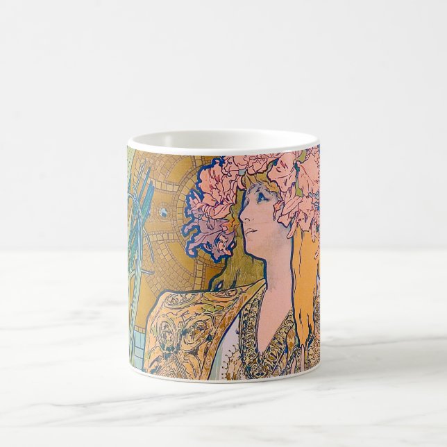 Taza De Café Gismonda, Sarah Bernhardt, Mucha (Centro)