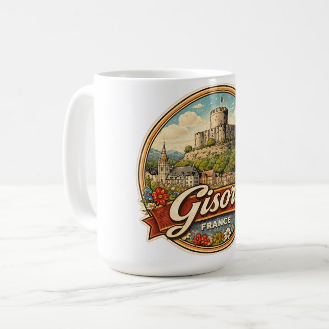 Taza De Café Gisors Francia (Anverso izquierdo)