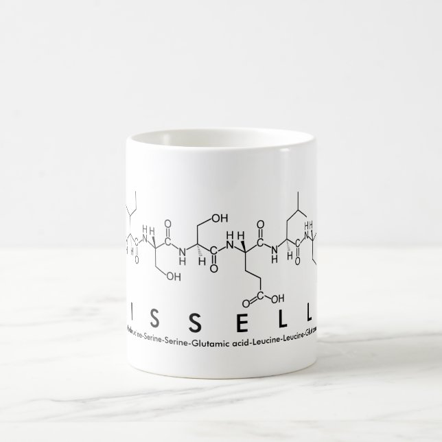 Taza De Café Gisselle peptide nombre mug (Centro)