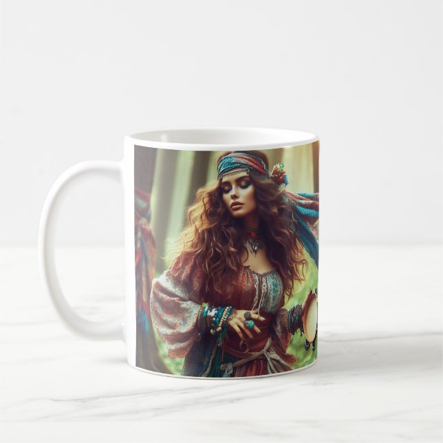TAZA DE CAFÉ GITANA BAILANDO (Izquierda)
