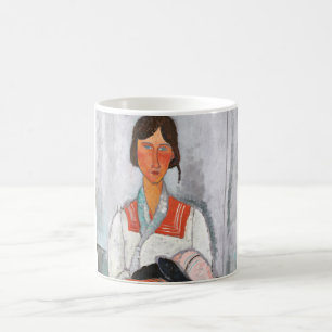 Taza De Café Gitana con bebé, Modigliani