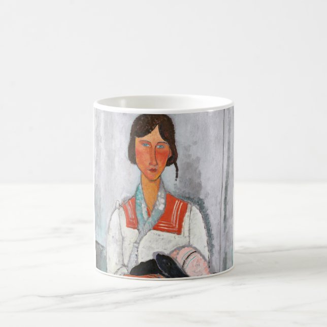 Taza De Café Gitana con bebé, Modigliani (Centro)