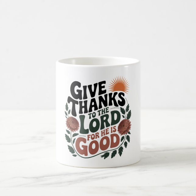 Taza De Café Give Thanks - Christian (Centro)
