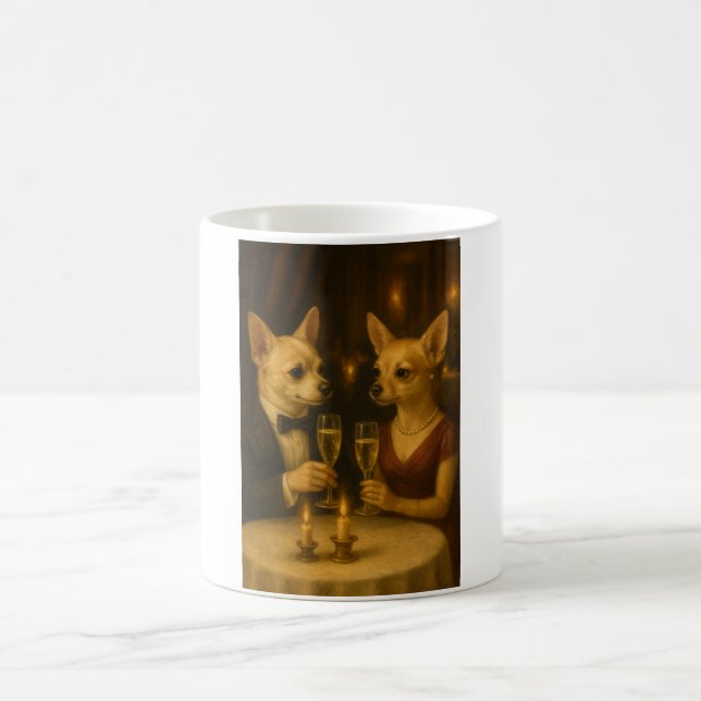 Taza De Café Gizmo’s Romantic Dinner – Champagne & Love (Centro)