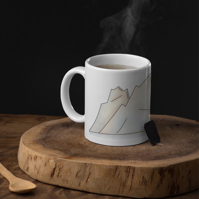 Taza De Café Glaciar Ártico Mínimo (Subido por el creador)