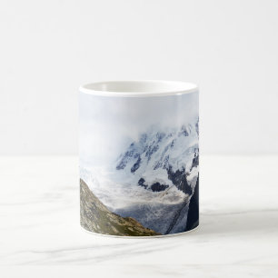 Taza De Café Glaciar grande en los alpes suizos