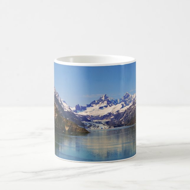 Taza De Café Glaciar Johns Hopkins, Glacier Bay Alaska Mug (Centro)
