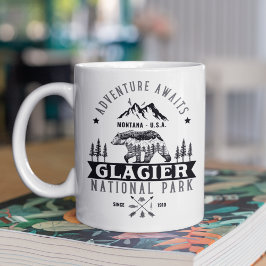 Taza De Café Glacier National Park Montana Woodland View