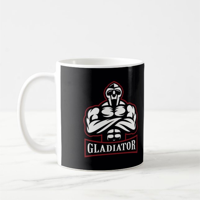 Taza De Café Gladiator Silhouette (Izquierda)