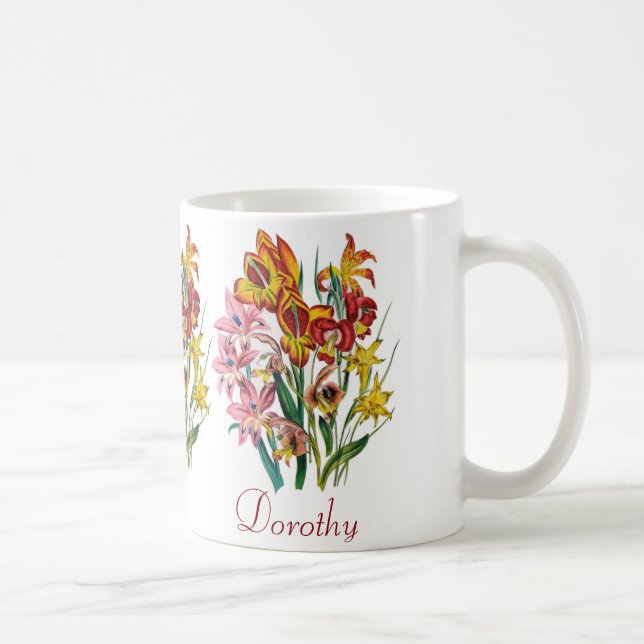 Taza De Café Gladioli personalizado (Derecha)