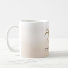 Taza De Café Glam Gold Tropical Palm Tree Ombre