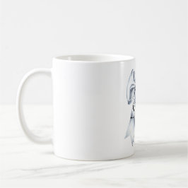 Taza De Café Glam Silver Bow