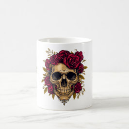 Taza De Café Glam Skull Mug | Elegant Gothic Halloween Cup