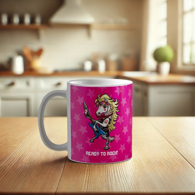 Taza De Café Glam Unicorn Metalizado De Cabello Con Personaliza (Subido por el creador)