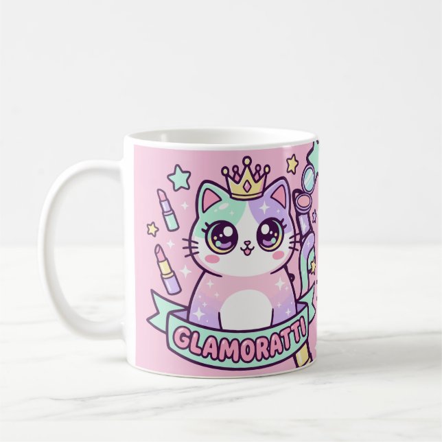 Taza De Café Glamoratti Gato (Izquierda)
