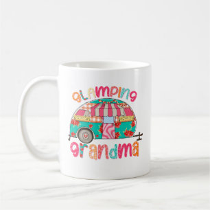 Taza De Café Glamour Abuela Colorful Camper Regalo de Abuela