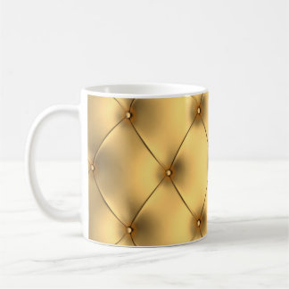 Taza De Café Glamour dorada: Lujosa decoración interior.