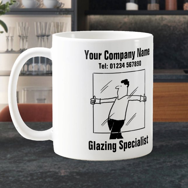 Taza De Café Glass and Glazing Company. Glazier (Subido por el creador)