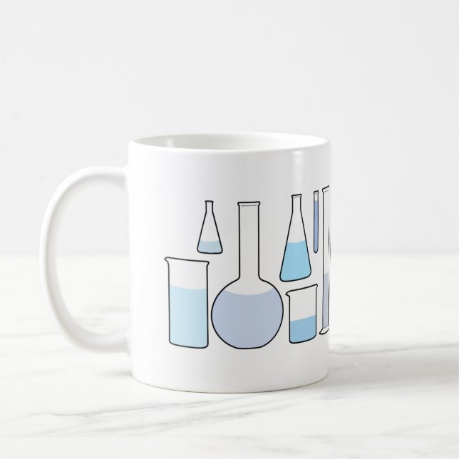 Taza De Café Glasware Blue Laboratory (Izquierda)