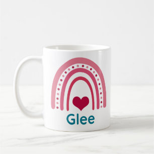 Taza De Café Glee Viva Magenta Boho Rainbow