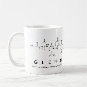 Taza De Café Glenn peptide name mug