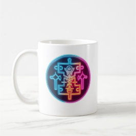 Taza De Café Glifos brillantes - Símbolos antiguos