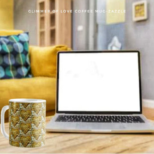 Taza De Café Glimmer De Amor