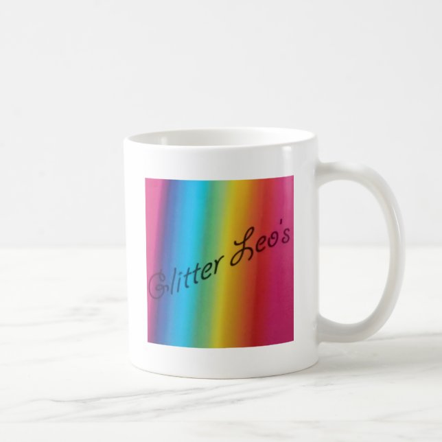 Taza De Café Glitter Leo's (Derecha)