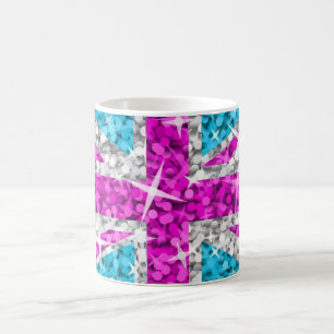 Taza De Café Glitz UK Pink mug