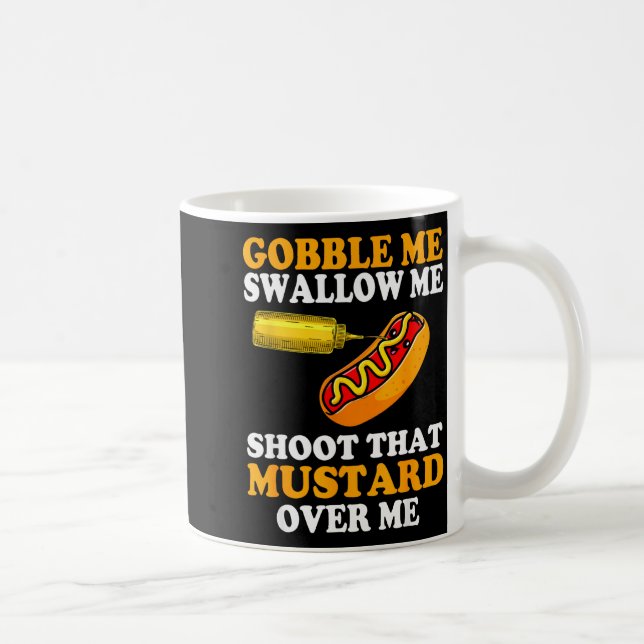 Taza De Café Glizzy Gobbler Funny Glizzy Meme Hot Dog Lover Men (Derecha)