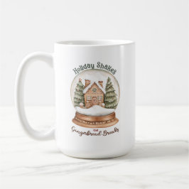 Taza De Café Globe de nieve navideño en casa de los Navidades G