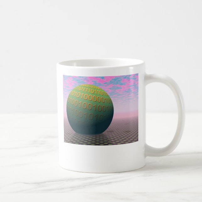 Taza De Café Globo binario (Derecha)