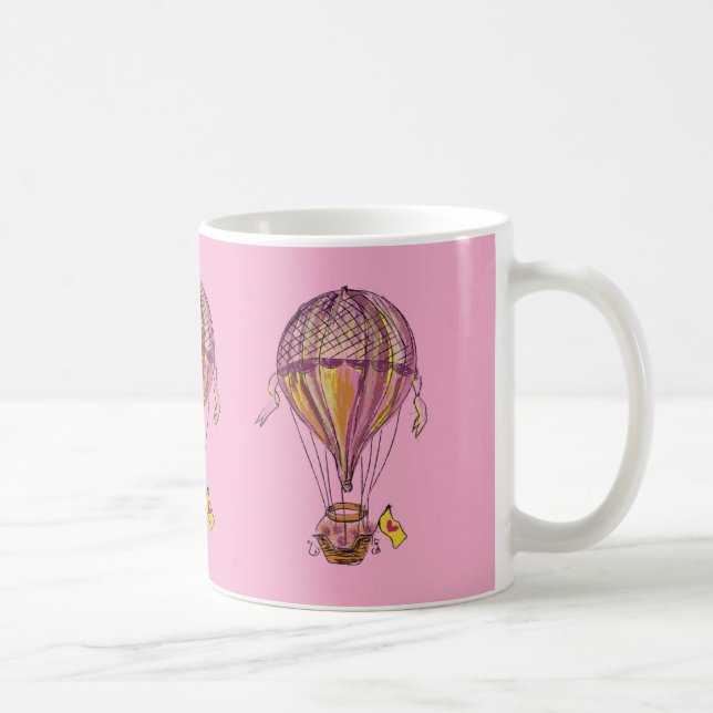 Taza De Café Globo de Aire Caliente (Derecha)