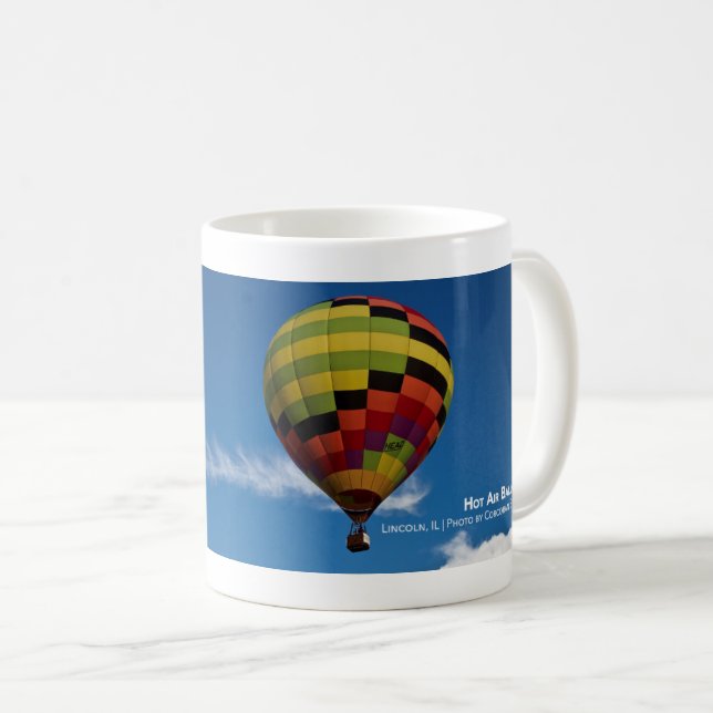 Taza De Café Globo de aire caliente en vuelo (Anverso derecho)