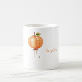 Taza De Café Globo de Calabaza Naranja
