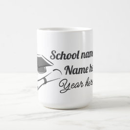 Taza De Café Globo de graduación personalizado
