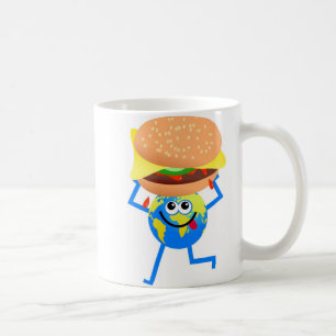 Taza De Café Globo de la hamburguesa