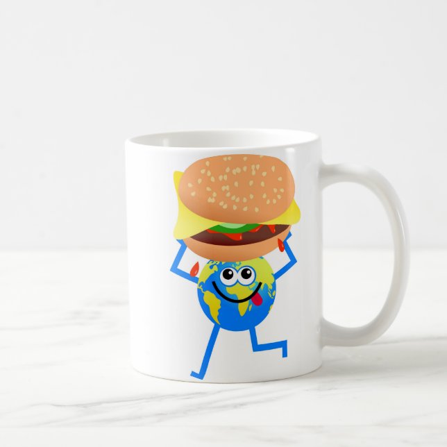 Taza De Café Globo de la hamburguesa (Derecha)