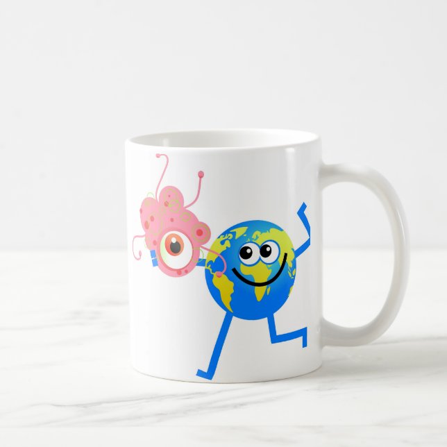 Taza De Café Globo de las bacterias (Derecha)