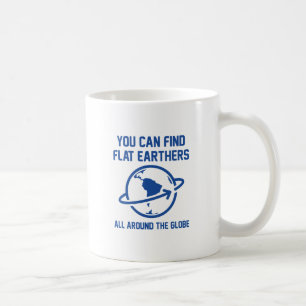 Taza De Café Globo de Tierra Plana