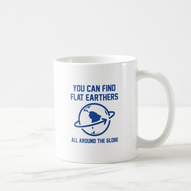 Taza De Café Globo de Tierra Plana (Derecha)